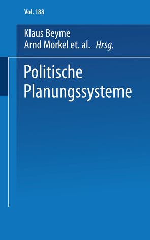 Politische Planungssysteme von Naschold,  Frieder, Väth,  Werner