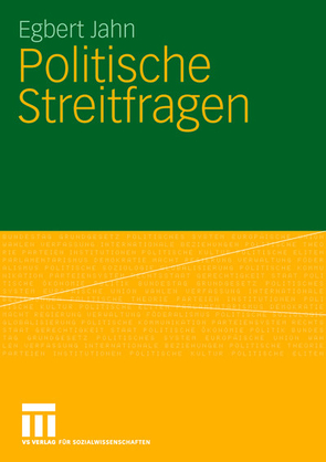 Politische Streitfragen von Jahn,  Egbert