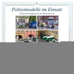 Polizeimodelle im Einsatz (hochwertiger Premium Wandkalender 2024 DIN A2 quer), Kunstdruck in Hochglanz von Huschka,  Klaus-Peter