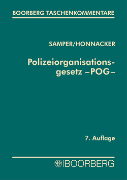 Polizeiorganisationsgesetz (POG) von Honnacker,  Heinz, Samper,  Rudolf