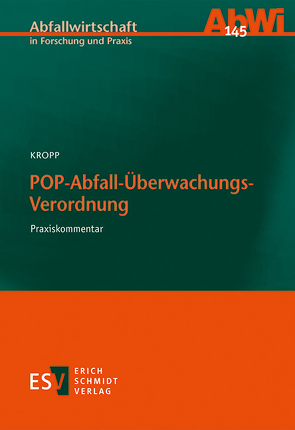 POP-Abfall-Überwachungs-Verordnung von Kropp,  Olaf