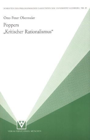 Poppers „Kritischer Rationalismus“ von Obermeier,  Otto P