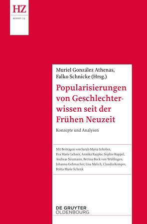 Popularisierungen von Geschlechterwissen seit der Vormoderne von González Athenas,  Muriel, Schnicke,  Falko