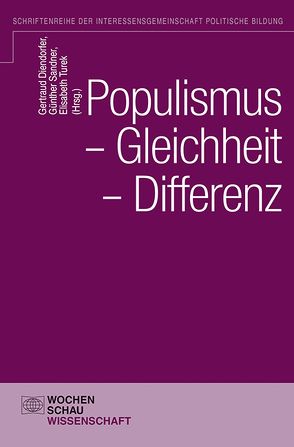 Populismus – Gleichheit – Differenz von Diendorfer,  Gertraud, Sandner,  Günther