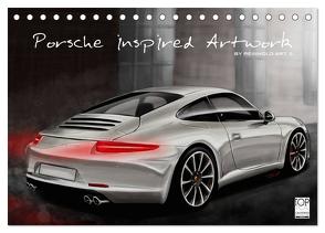Porsche inspired Artwork by Reinhold Art´s (Tischkalender 2024 DIN A5 quer), CALVENDO Monatskalender von Autodisegno,  Reinhold