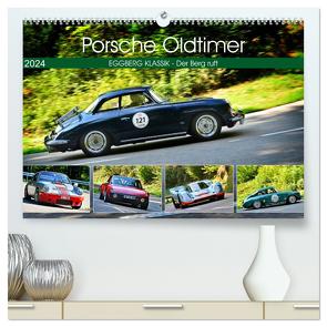 Porsche Oldtimer – EGGBERG KLASSIK – Der Berg ruft (hochwertiger Premium Wandkalender 2024 DIN A2 quer), Kunstdruck in Hochglanz von Laue,  Ingo