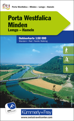 Porta Westfalica – Minden Nr. 58 Outdoorkarte Deutschland 1:50 000
