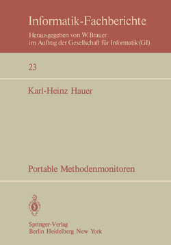 Portable Methodenmonitoren von Hauer,  K.-H.