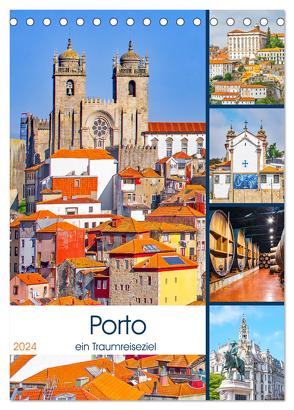 Porto – ein Traumreiseziel (Tischkalender 2024 DIN A5 hoch), CALVENDO Monatskalender von Schwarze,  Nina