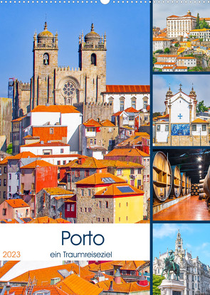 Porto – ein Traumreiseziel (Wandkalender 2023 DIN A2 hoch) von Schwarze,  Nina