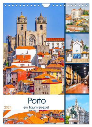 Porto – ein Traumreiseziel (Wandkalender 2024 DIN A4 hoch), CALVENDO Monatskalender von Schwarze,  Nina