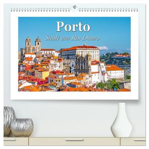 Porto – Stadt am Rio Douro (hochwertiger Premium Wandkalender 2024 DIN A2 quer), Kunstdruck in Hochglanz von Schwarze,  Nina