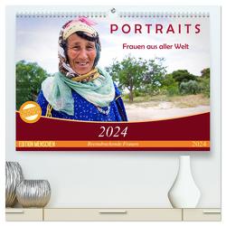 PORTRAITS – Frauen aus aller Welt (hochwertiger Premium Wandkalender 2024 DIN A2 quer), Kunstdruck in Hochglanz von Wiens,  Claudia