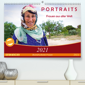 PORTRAITS – Frauen aus aller Welt (Premium, hochwertiger DIN A2 Wandkalender 2021, Kunstdruck in Hochglanz) von Wiens,  Claudia