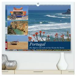 Portugal – Die Algarve vom Cabo de Sao Vicente bis Tavira (hochwertiger Premium Wandkalender 2024 DIN A2 quer), Kunstdruck in Hochglanz von Braunleder,  Gisela