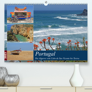 Portugal – Die Algarve vom Cabo de Sao Vicente bis Tavira (Premium, hochwertiger DIN A2 Wandkalender 2023, Kunstdruck in Hochglanz) von Braunleder,  Gisela
