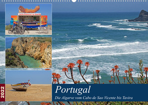 Portugal – Die Algarve vom Cabo de Sao Vicente bis Tavira (Wandkalender 2022 DIN A2 quer) von Braunleder,  Gisela