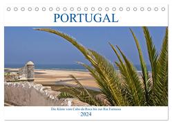 Portugal – Die Küste vom Cabo da Roca zur Ria Formosa (Tischkalender 2024 DIN A5 quer), CALVENDO Monatskalender von Braunleder,  Gisela