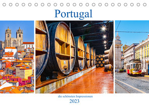 Portugal – die schönsten Impressionen (Tischkalender 2023 DIN A5 quer) von Schwarze,  Nina