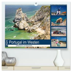 Portugal im Westen – erfrischend und farbenfroh (hochwertiger Premium Wandkalender 2024 DIN A2 quer), Kunstdruck in Hochglanz von Liedtke,  Silke