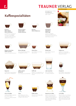 Poster: Kaffeespezialitäten von Verlag,  Trauner