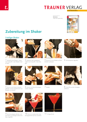 Poster: Zubereitung im Shaker von Verlag,  Trauner