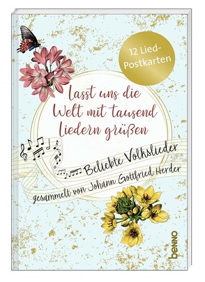 Postkartenbuch »Lasst uns die Welt mit tausend Liedern grüßen« von Herder,  Johann Gottfried