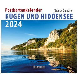 Postkartenkalender Rügen und Hiddensee 2024 von Grundner,  Thomas
