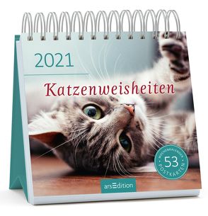 Postkartenkalender Katzenweisheiten 2021
