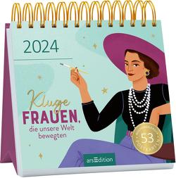 Postkartenkalender Kluge Frauen, die unsere Welt bewegten 2024 von Braun,  Petra