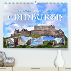 Postkartenmotive aus Edinburgh (Premium, hochwertiger DIN A2 Wandkalender 2023, Kunstdruck in Hochglanz) von Ratzer,  Reinhold