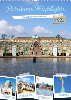 Potsdams Highlights (Wandkalender 2023 DIN A2 hoch) von Kruse,  Gisela