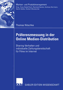 Präferenzmessung in der Online Medien-Distribution von Nitschke,  Thomas
