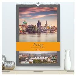 Prag – Die goldene Stadt an der Moldau (hochwertiger Premium Wandkalender 2024 DIN A2 hoch), Kunstdruck in Hochglanz von Deter,  Thomas