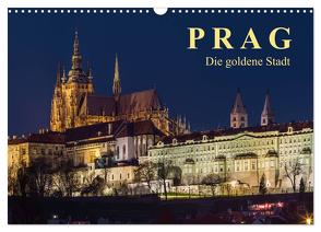 Prag – die goldene Stadt (Wandkalender 2024 DIN A3 quer), CALVENDO Monatskalender von Caccia,  Enrico