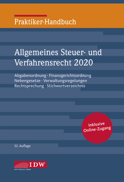 Praktiker-Handbuch Allgemeines Steuer-und Verfahrensrecht 2020 von Kirch,  Gregor, Schiefer,  Roland, Witt,  Christine