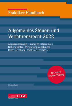 Praktiker-Handbuch Allgemeines Steuer-und Verfahrensrecht 2022 von Kirch,  Gregor, Schiefer,  Roland, Witt,  Christine