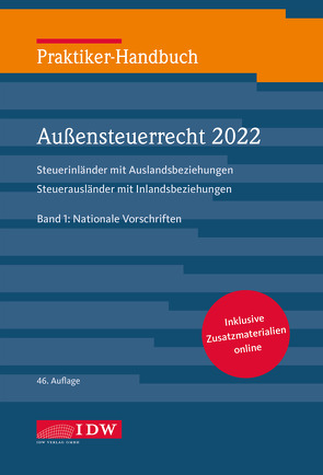 Praktiker-Handbuch Außensteuerrecht 2022, 2 Bde., 46.A. von Fischer,  Sandra, Rehrmann,  Wilhelm Friedrich