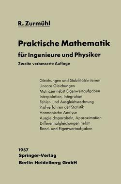 Praktische Mathematik von Zurmühl,  Rudolf