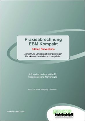 Praxisabrechnung EBM Komapkt von Dr. med. Goldmann,  Wolfgang
