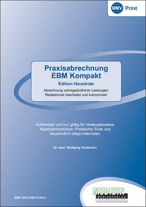 Praxisabrechnung EBM Kompakt von Dr. med. Goldmann,  Wolfgang