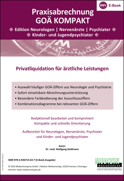 Praxisabrechnung GOÄ Kompakt (eBook) von Dr. med. Goldmann,  Wolfgang