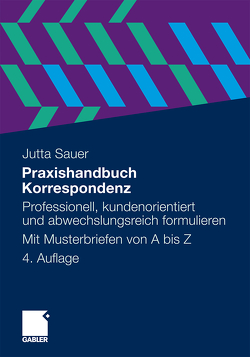Praxishandbuch Korrespondenz von Sauer,  Jutta