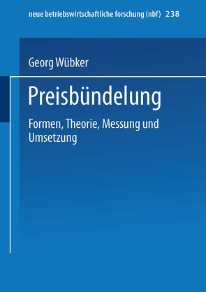 Preisbündelung von Wübker,  Georg
