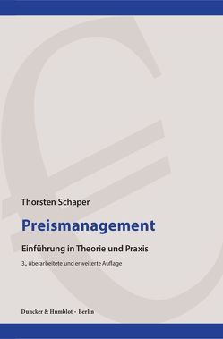 Preismanagement. von Schaper,  Thorsten
