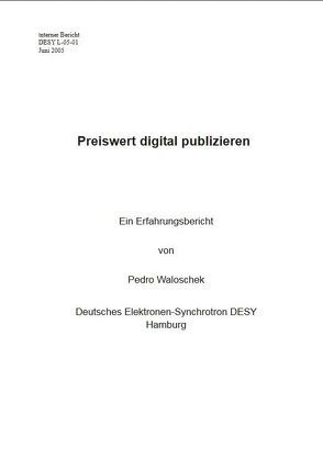 Preiswert digital publizieren von Waloschek,  Pedro