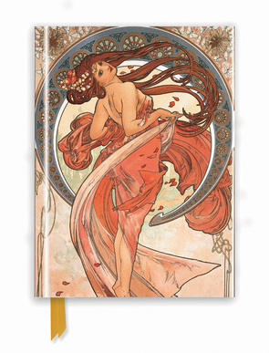 Premium Notizbuch DIN A5: Alphonse Mucha, Der Tanz (Kunstwerk)