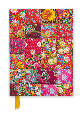 Premium Notizbuch DIN A5: Florales Patchwork Quilt