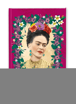 Premium Notizbuch DIN A5: Frida Kahlo, Dunkles Pink