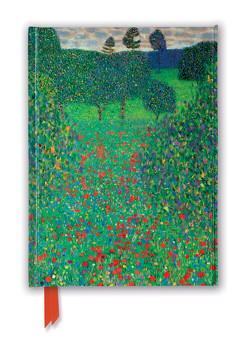 Premium Notizbuch DIN A5: Gustav Klimt, Feld mit Mohn